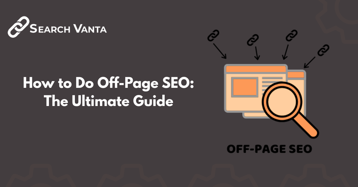 Off-page SEO guide showing backlinks, reviews, and social signals to improve rankings in 2025