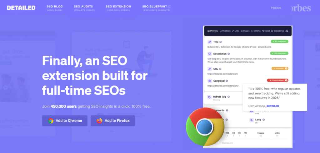 Detailed free seo tool